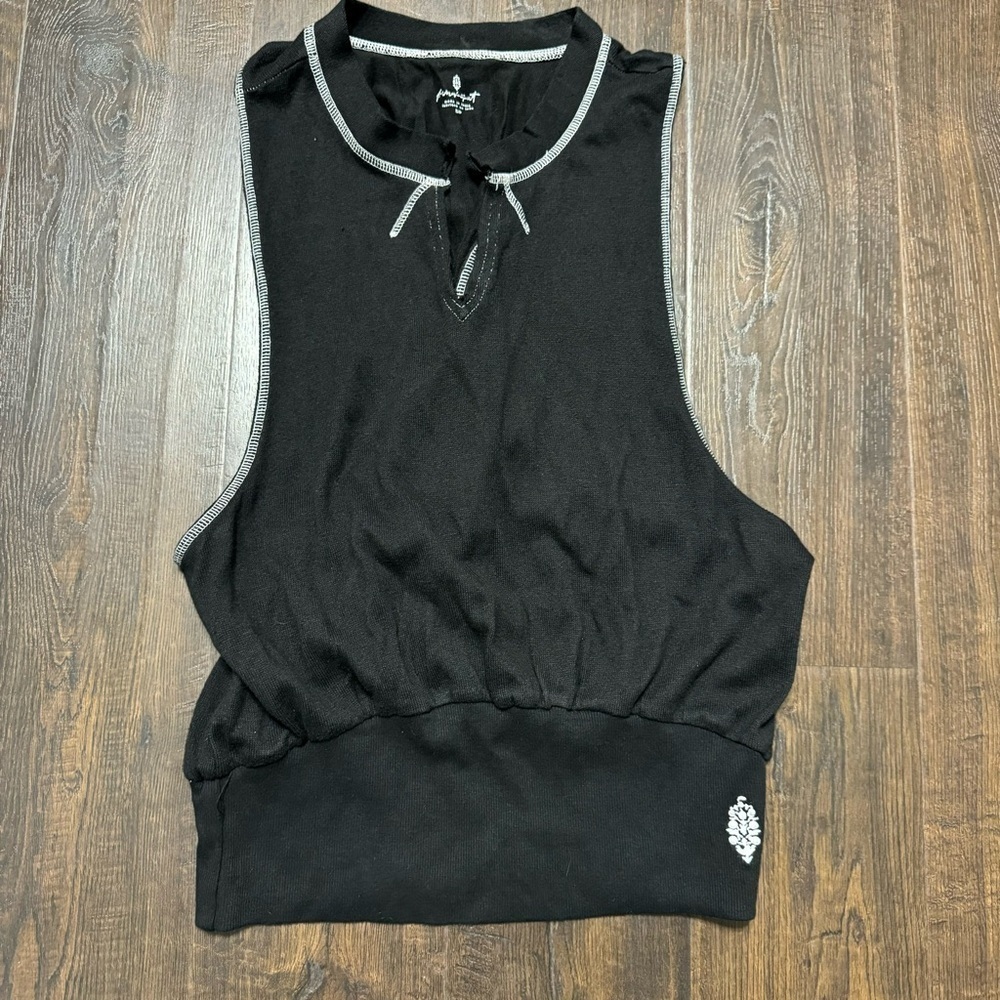 Free People Movement So Twisted Tank Top Black Women’s Size Small